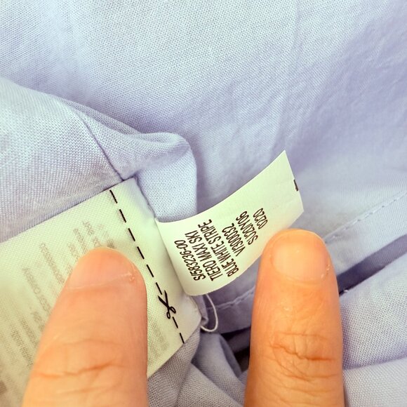 NWT GAP Blue & White Stripe Tiered Midi Cotton Skirt Lined with Pockets 14 - Picture 14 of 14